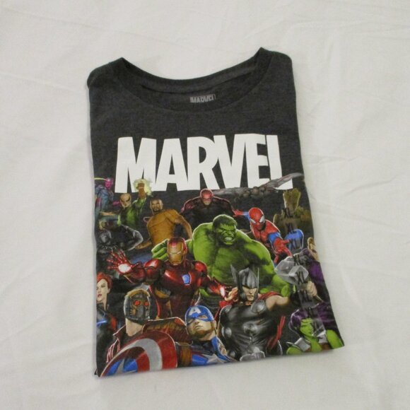 MARVEL BOY’S XL GREY SHORT SLEEVE GRAPHIC TEE-SHIRT - NWOT - Picture 5 of 6